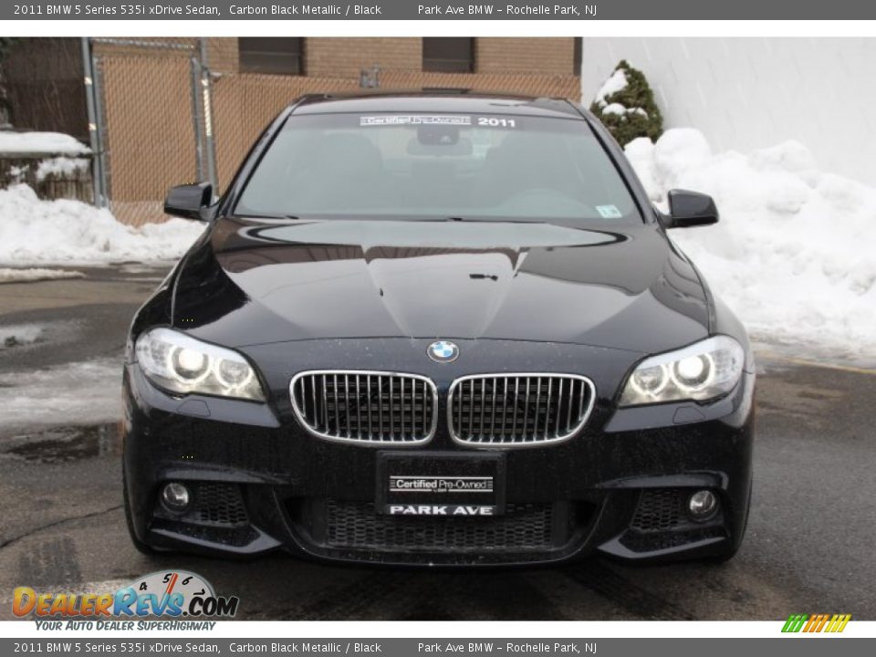 2011 BMW 5 Series 535i xDrive Sedan Carbon Black Metallic / Black Photo #7