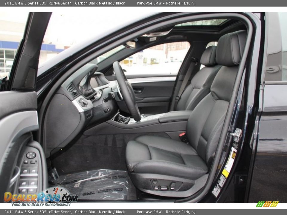 2011 BMW 5 Series 535i xDrive Sedan Carbon Black Metallic / Black Photo #10
