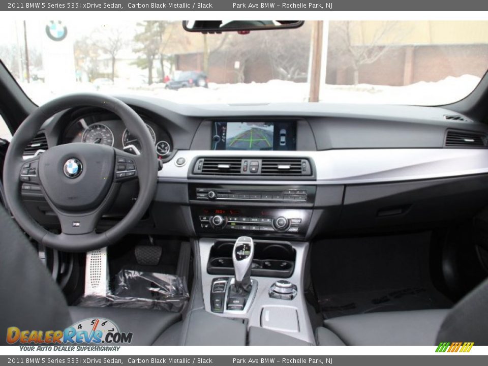 2011 BMW 5 Series 535i xDrive Sedan Carbon Black Metallic / Black Photo #12