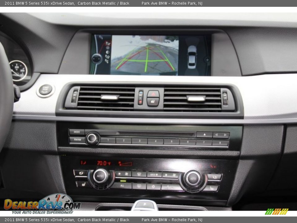 2011 BMW 5 Series 535i xDrive Sedan Carbon Black Metallic / Black Photo #13