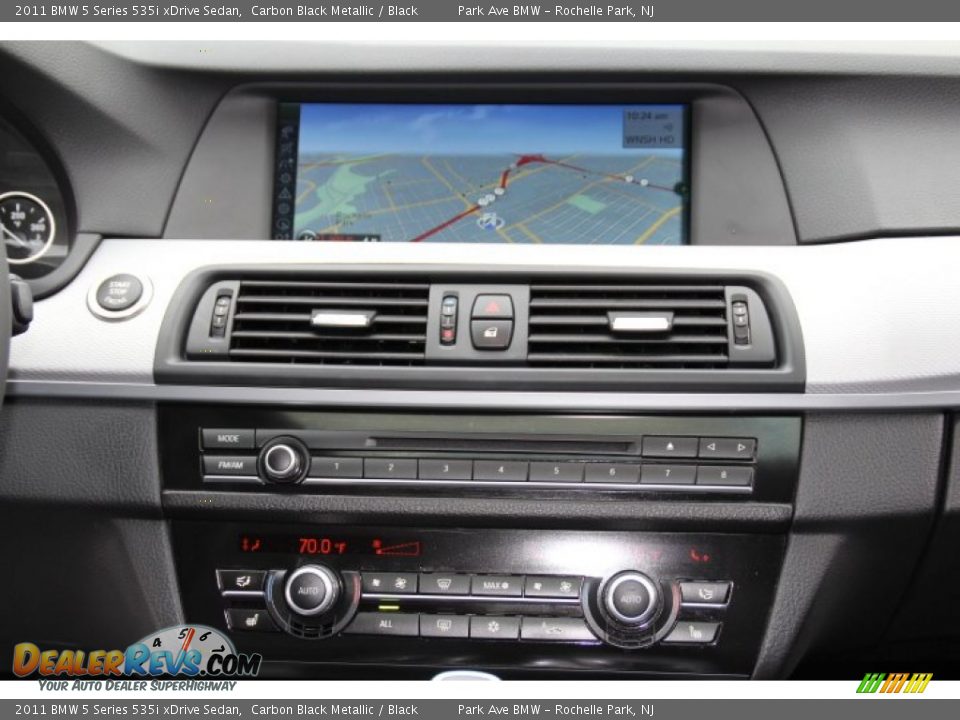 2011 BMW 5 Series 535i xDrive Sedan Carbon Black Metallic / Black Photo #14