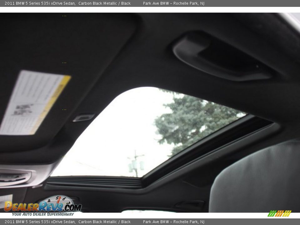 2011 BMW 5 Series 535i xDrive Sedan Carbon Black Metallic / Black Photo #20