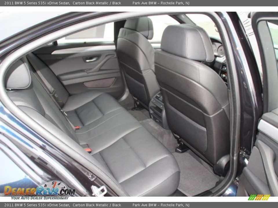2011 BMW 5 Series 535i xDrive Sedan Carbon Black Metallic / Black Photo #24