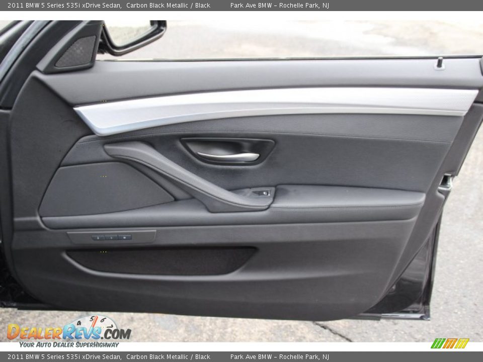 2011 BMW 5 Series 535i xDrive Sedan Carbon Black Metallic / Black Photo #25