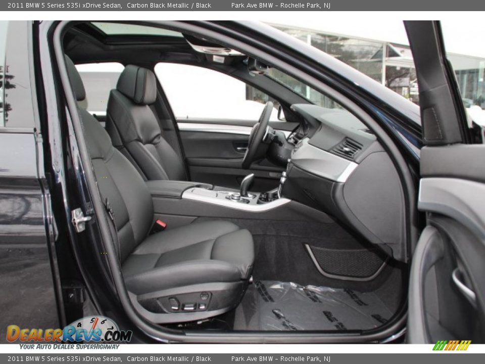 2011 BMW 5 Series 535i xDrive Sedan Carbon Black Metallic / Black Photo #27