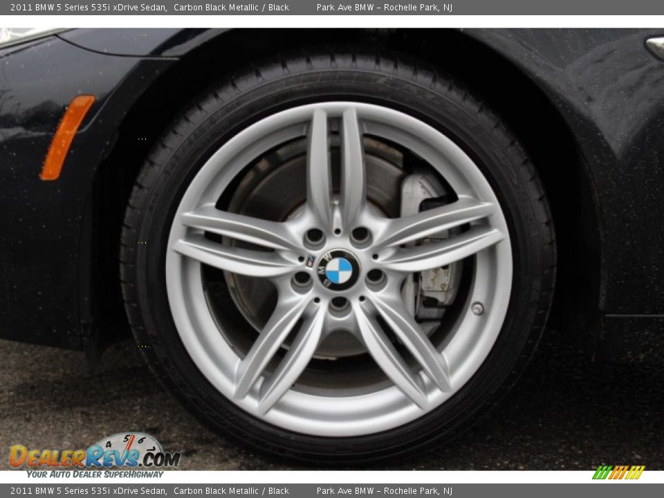 2011 BMW 5 Series 535i xDrive Sedan Carbon Black Metallic / Black Photo #30