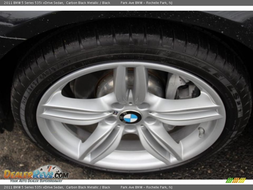 2011 BMW 5 Series 535i xDrive Sedan Carbon Black Metallic / Black Photo #31