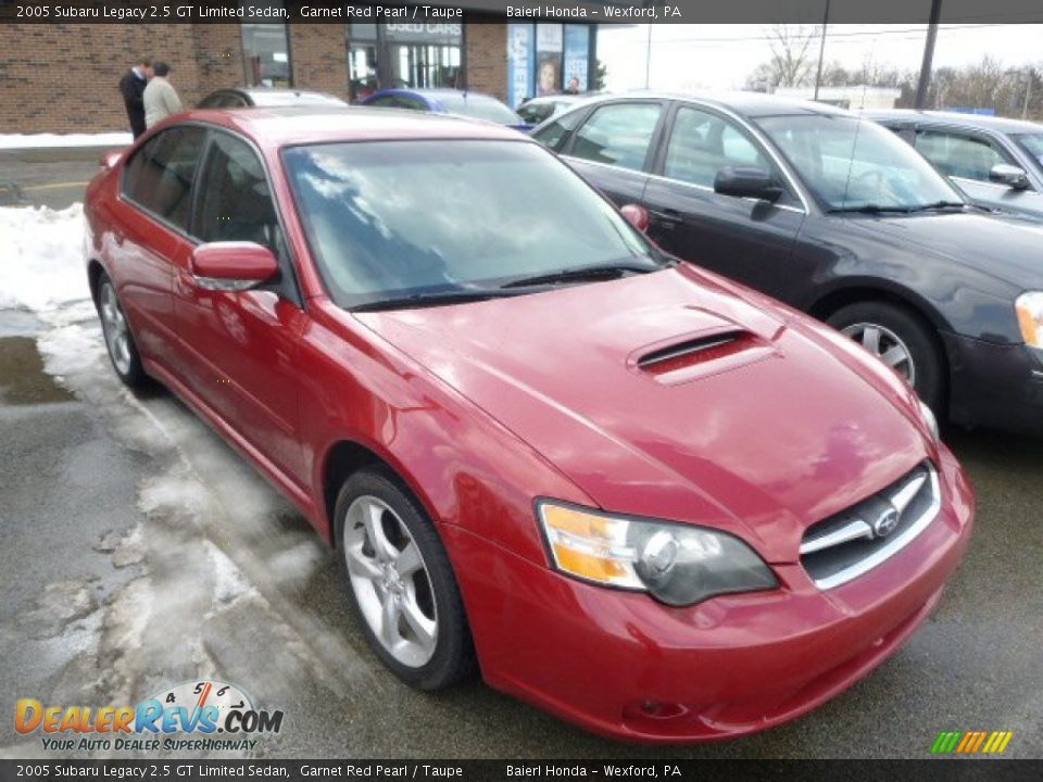 2005 Subaru Legacy 2.5 GT Limited Sedan Garnet Red Pearl / Taupe Photo #1