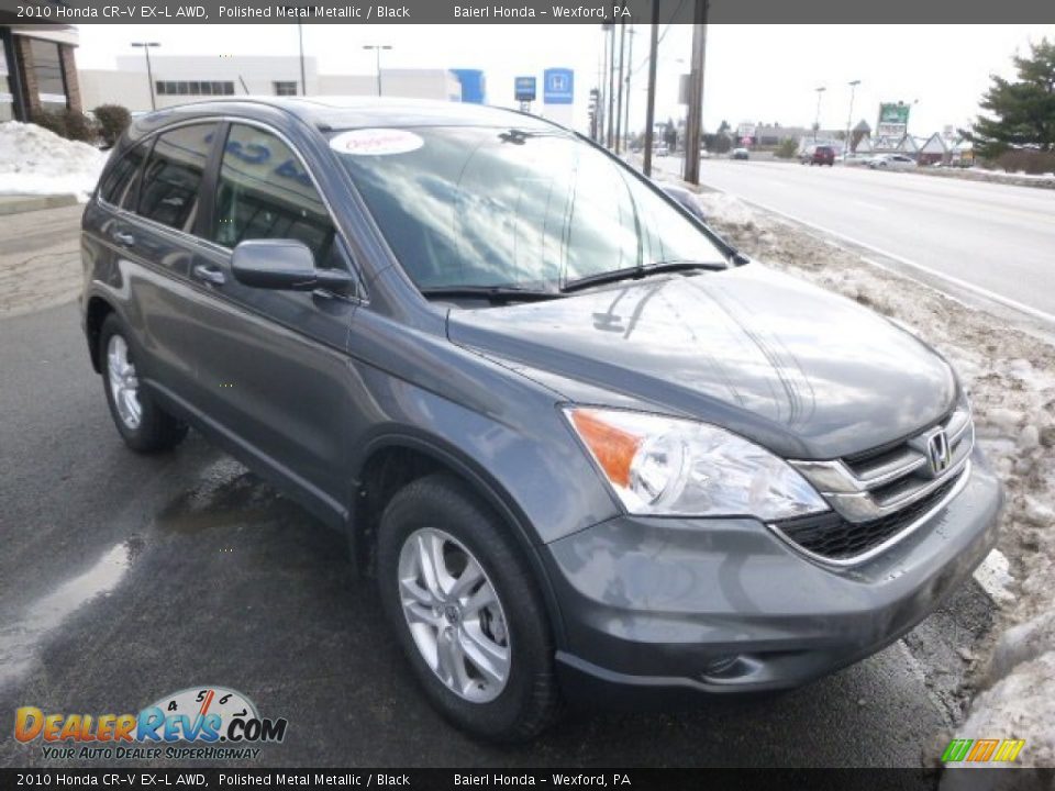 2010 Honda CR-V EX-L AWD Polished Metal Metallic / Black Photo #1