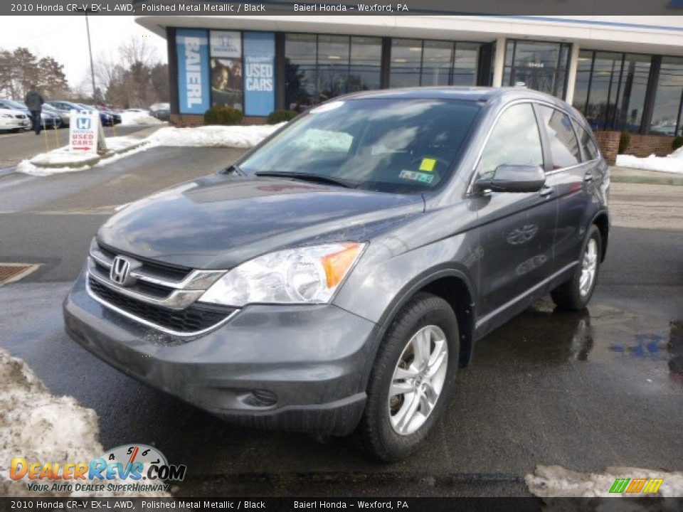 2010 Honda CR-V EX-L AWD Polished Metal Metallic / Black Photo #3
