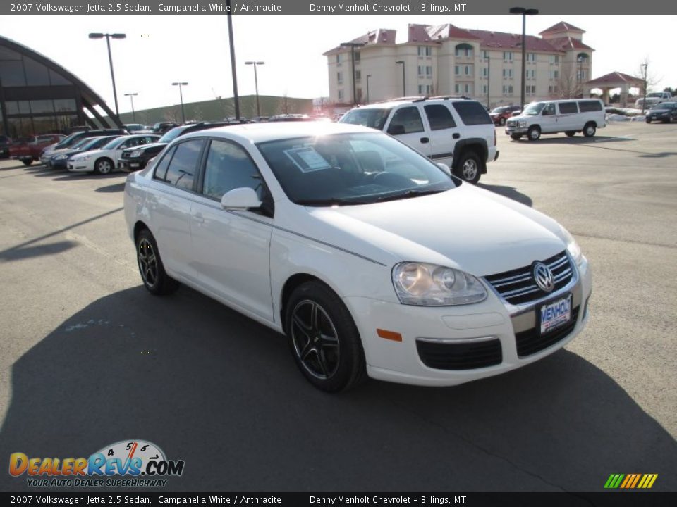 2007 Volkswagen Jetta 2.5 Sedan Campanella White / Anthracite Photo #1
