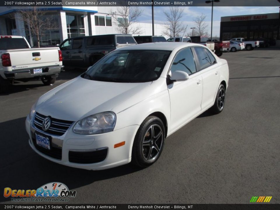 2007 Volkswagen Jetta 2.5 Sedan Campanella White / Anthracite Photo #2
