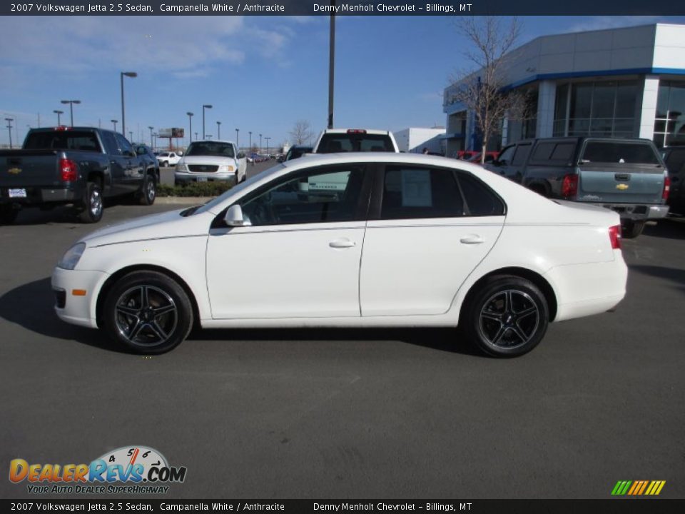 2007 Volkswagen Jetta 2.5 Sedan Campanella White / Anthracite Photo #3