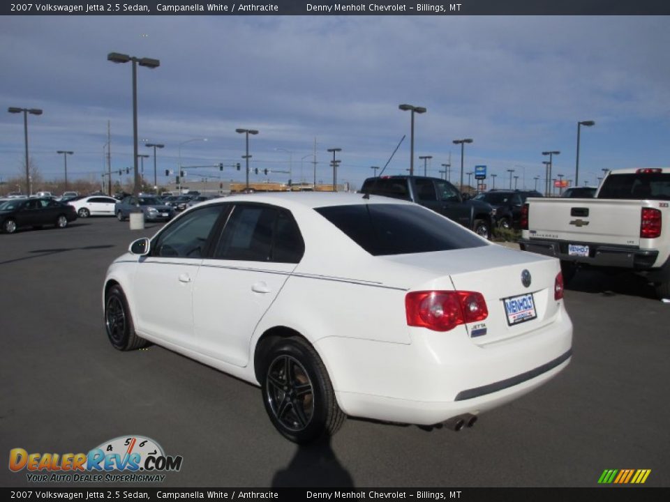 2007 Volkswagen Jetta 2.5 Sedan Campanella White / Anthracite Photo #4