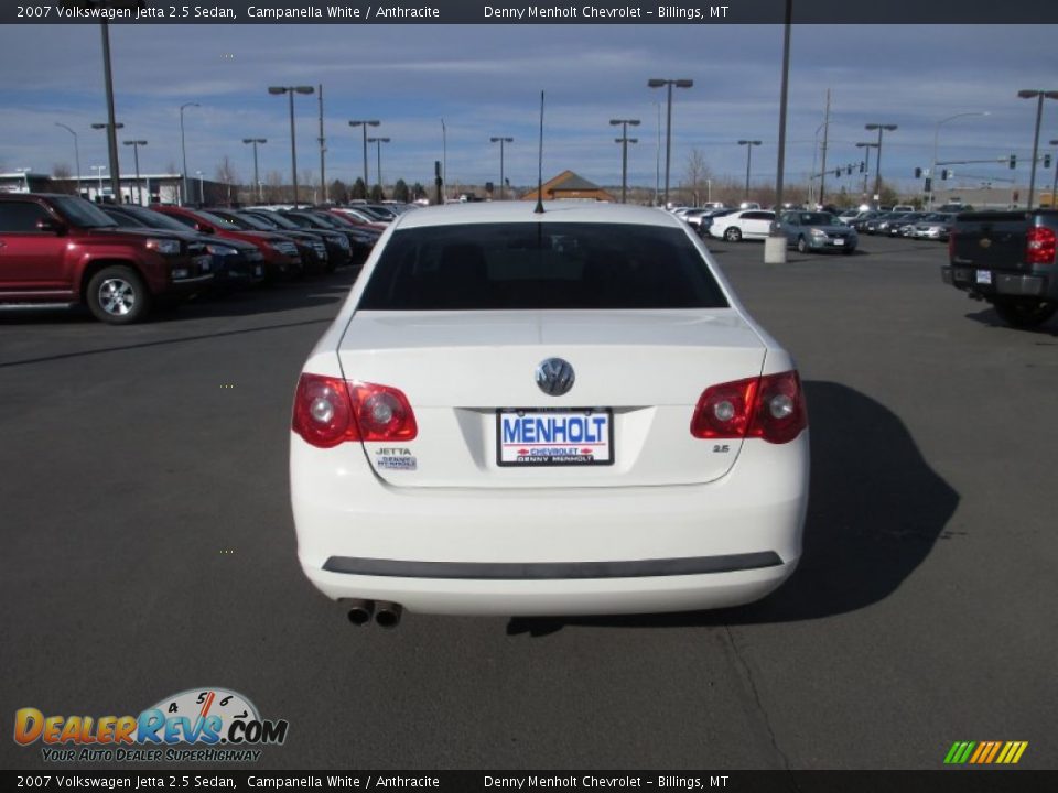 2007 Volkswagen Jetta 2.5 Sedan Campanella White / Anthracite Photo #5