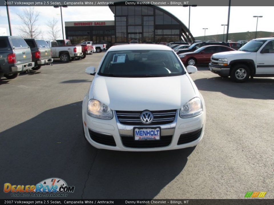 2007 Volkswagen Jetta 2.5 Sedan Campanella White / Anthracite Photo #8