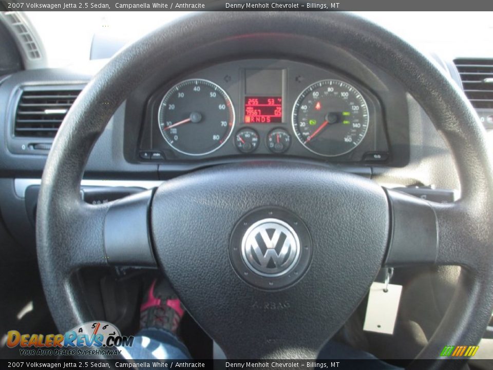 2007 Volkswagen Jetta 2.5 Sedan Campanella White / Anthracite Photo #14