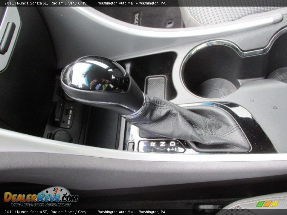 2011 Hyundai Sonata SE Radiant Silver / Gray Photo #14