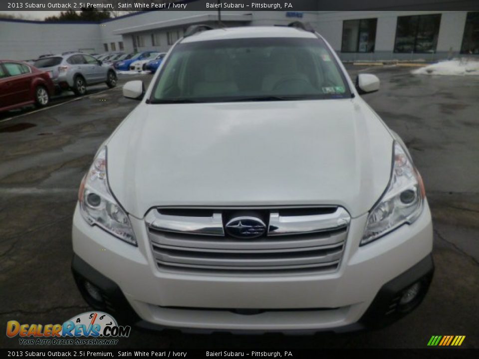 2013 Subaru Outback 2.5i Premium Satin White Pearl / Ivory Photo #2