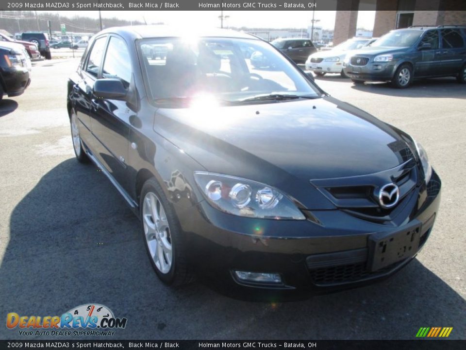 2009 Mazda MAZDA3 s Sport Hatchback Black Mica / Black Photo #2