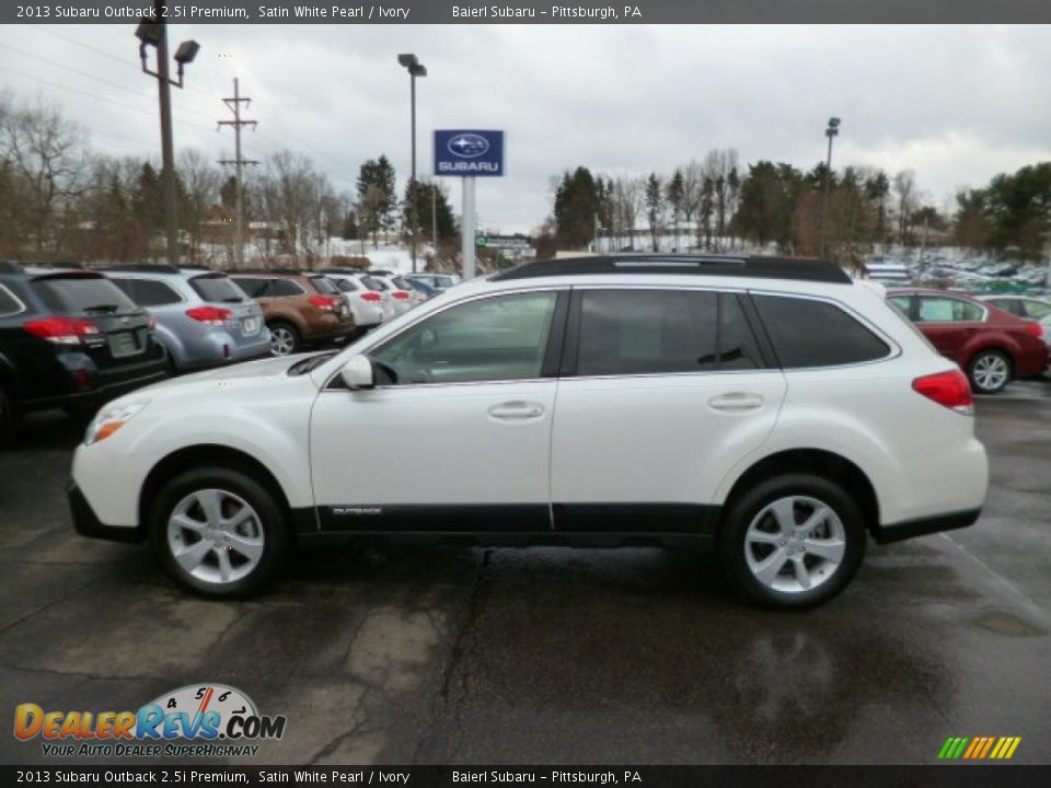 2013 Subaru Outback 2.5i Premium Satin White Pearl / Ivory Photo #4