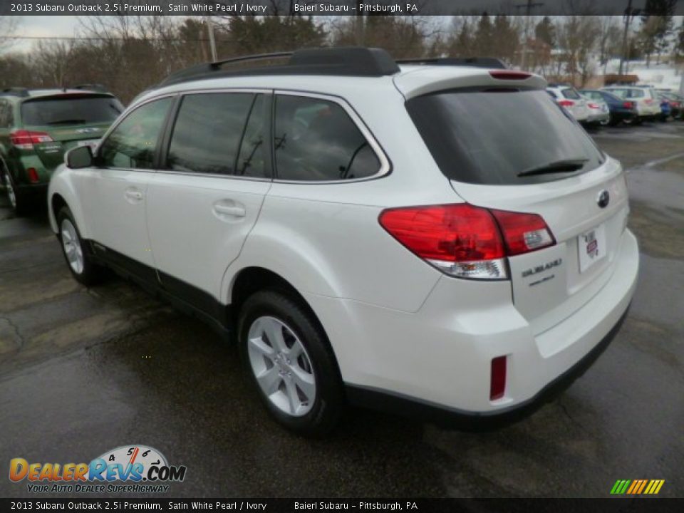 2013 Subaru Outback 2.5i Premium Satin White Pearl / Ivory Photo #5