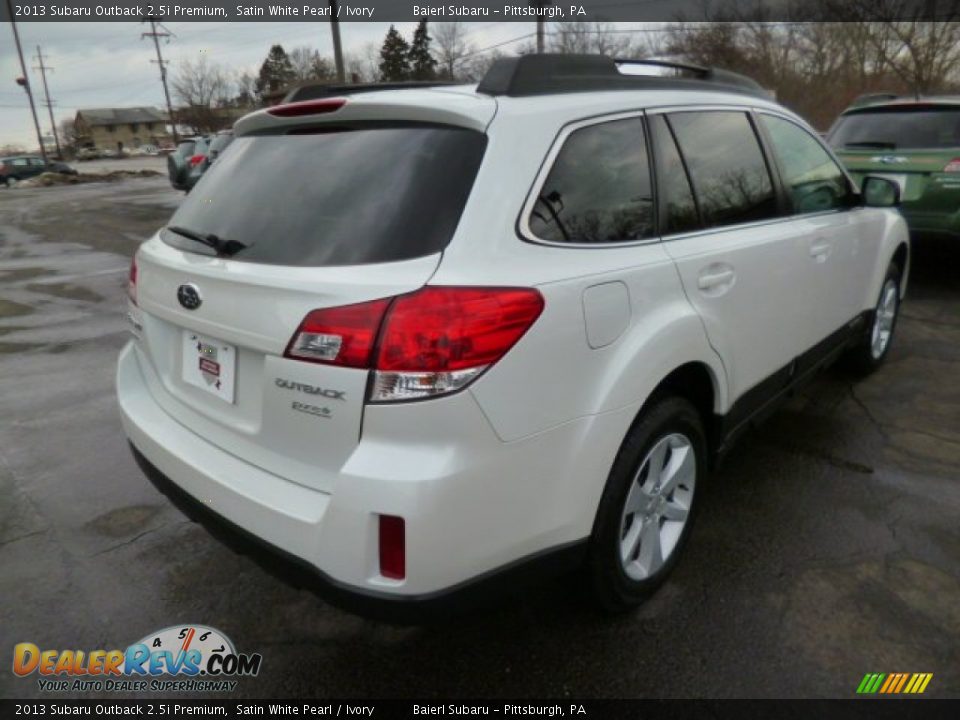 2013 Subaru Outback 2.5i Premium Satin White Pearl / Ivory Photo #7