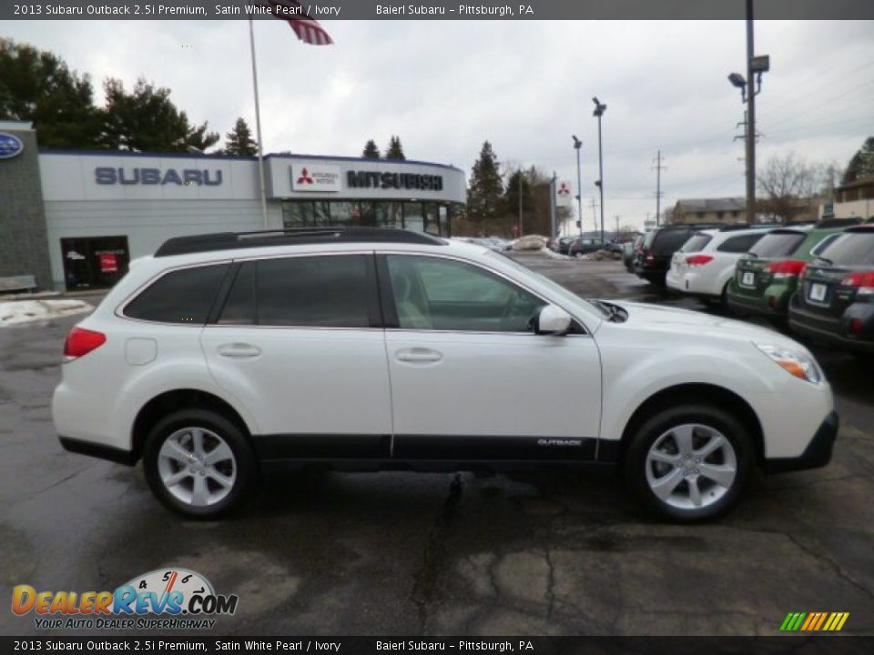 2013 Subaru Outback 2.5i Premium Satin White Pearl / Ivory Photo #8