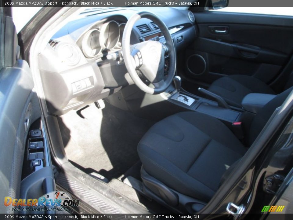 2009 Mazda MAZDA3 s Sport Hatchback Black Mica / Black Photo #6