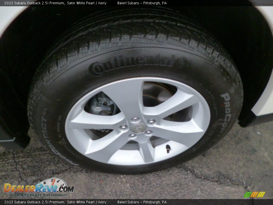 2013 Subaru Outback 2.5i Premium Satin White Pearl / Ivory Photo #9