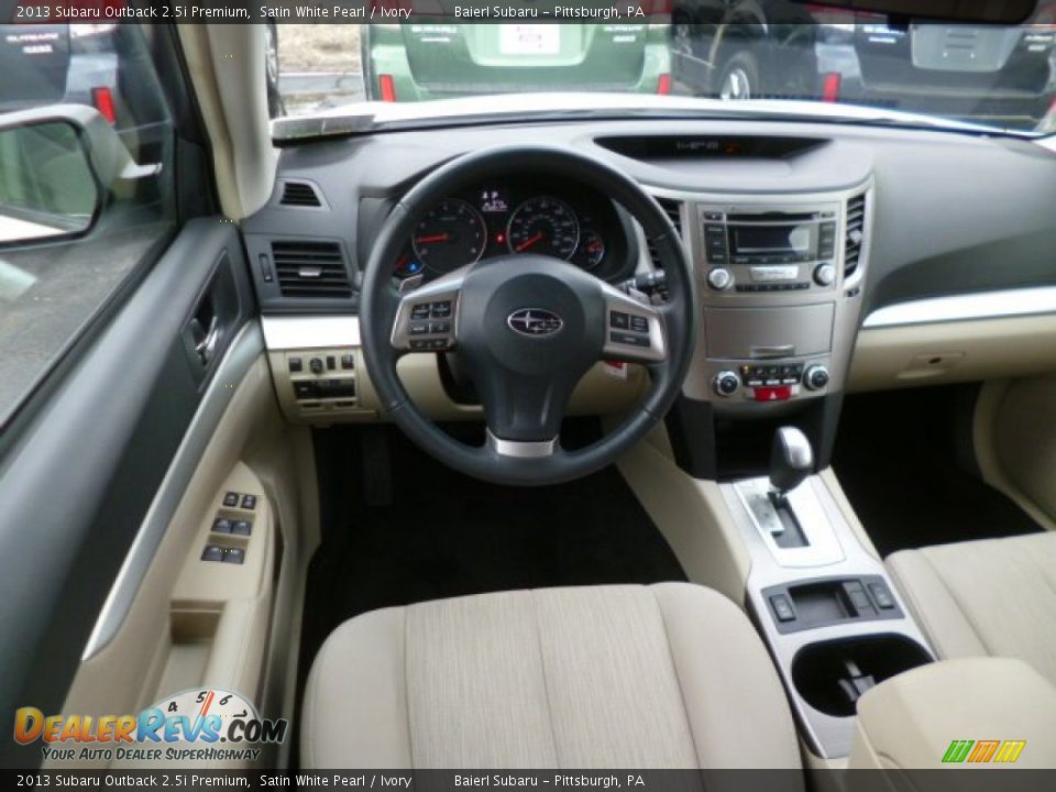 2013 Subaru Outback 2.5i Premium Satin White Pearl / Ivory Photo #15