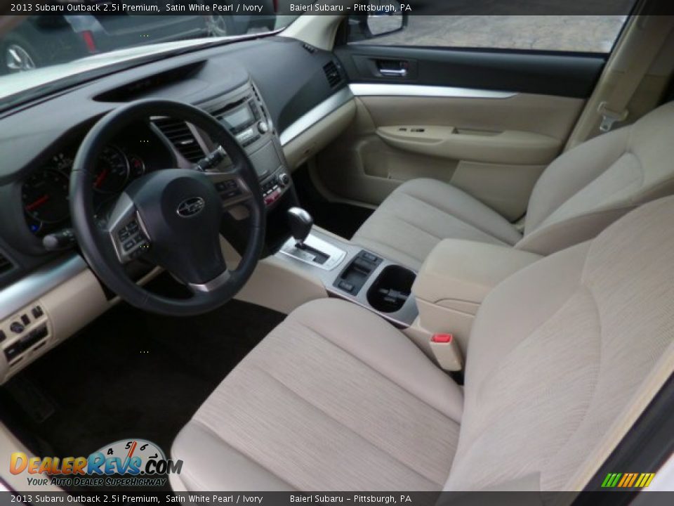 2013 Subaru Outback 2.5i Premium Satin White Pearl / Ivory Photo #17