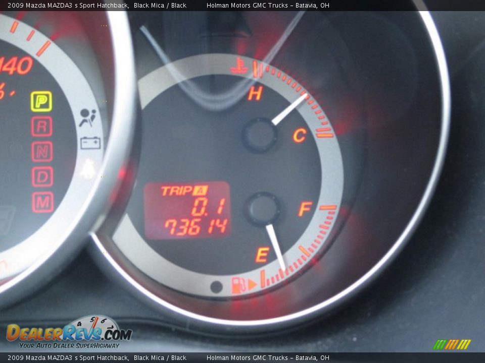 2009 Mazda MAZDA3 s Sport Hatchback Black Mica / Black Photo #14