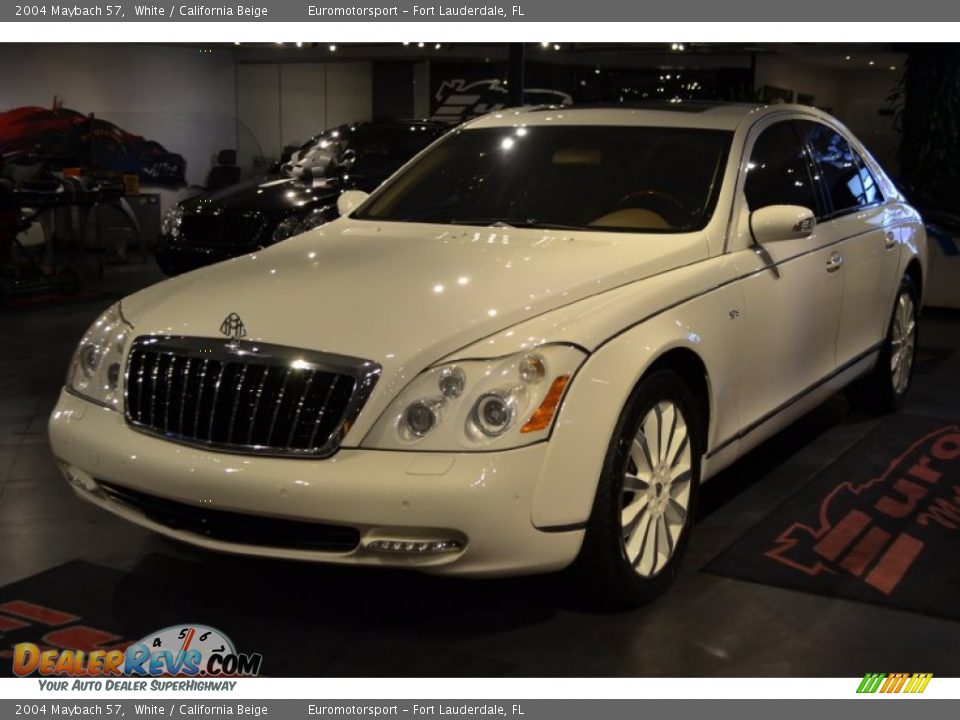 2004 Maybach 57 White / California Beige Photo #1