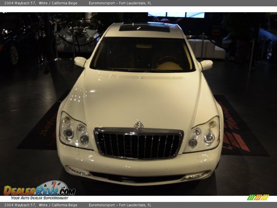 2004 Maybach 57 White / California Beige Photo #2