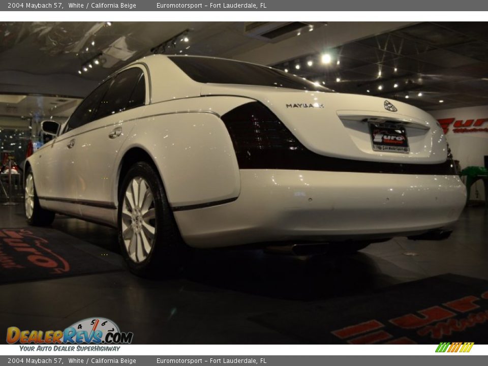 2004 Maybach 57 White / California Beige Photo #4