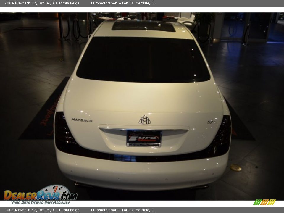 2004 Maybach 57 White / California Beige Photo #5