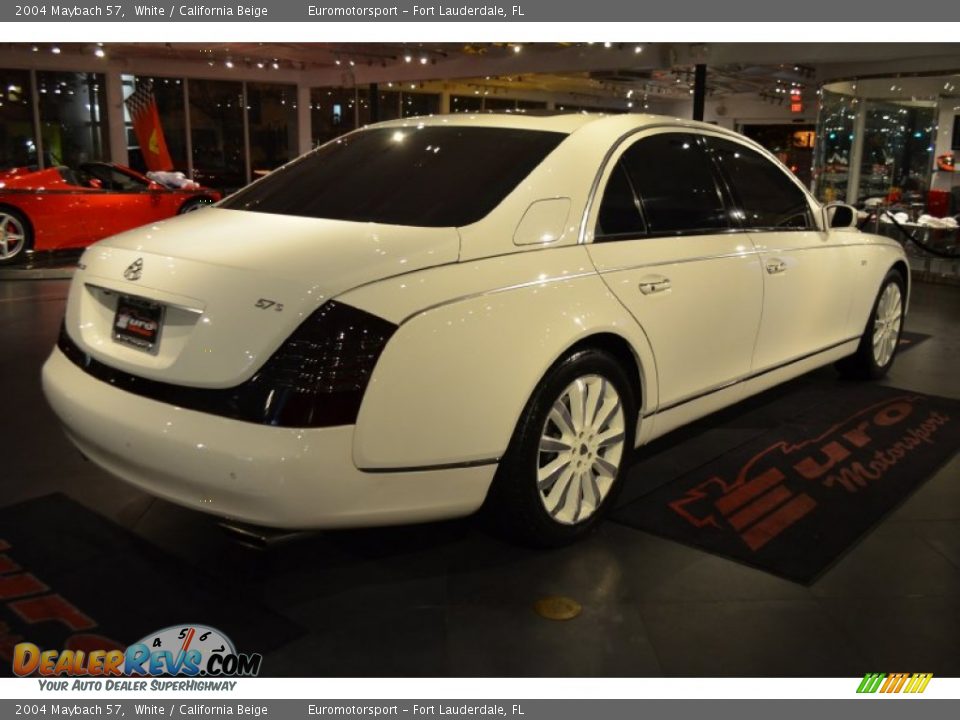 2004 Maybach 57 White / California Beige Photo #6
