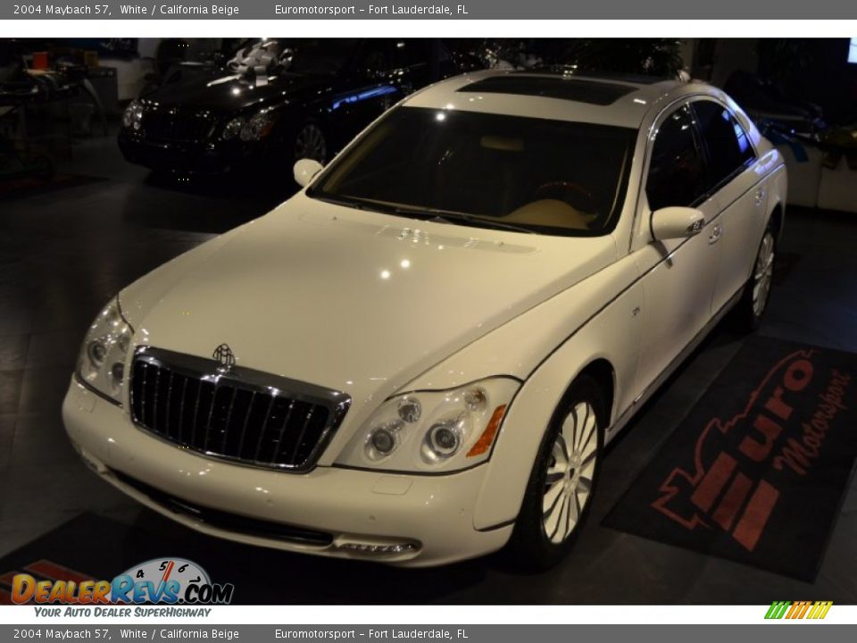 2004 Maybach 57 White / California Beige Photo #7