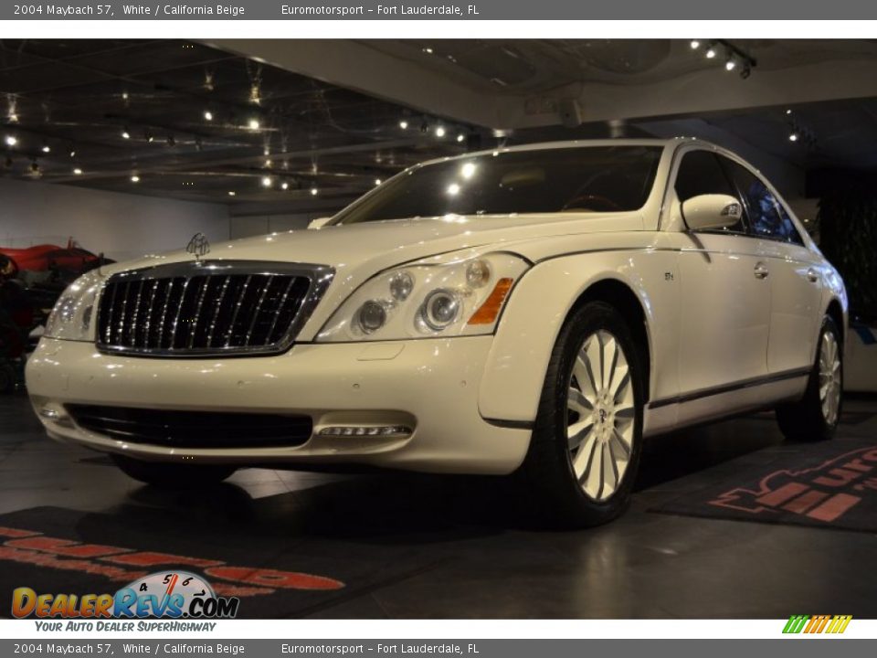 2004 Maybach 57 White / California Beige Photo #8