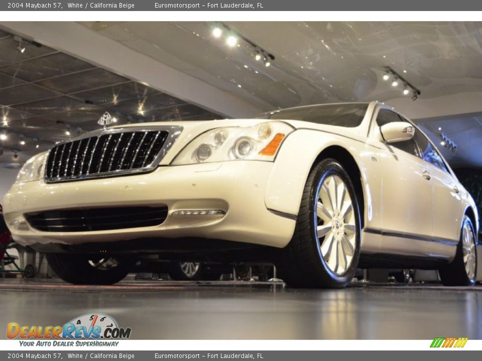 2004 Maybach 57 White / California Beige Photo #9