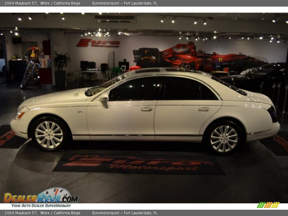 2004 Maybach 57 White / California Beige Photo #10