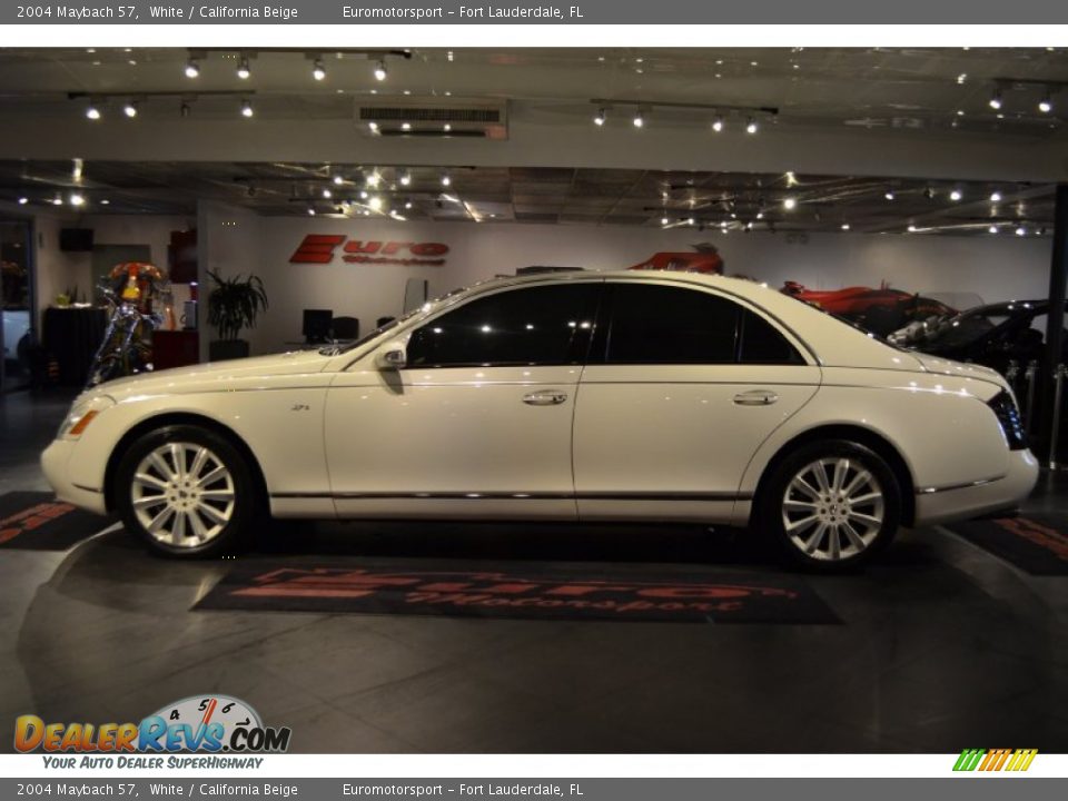 2004 Maybach 57 White / California Beige Photo #11