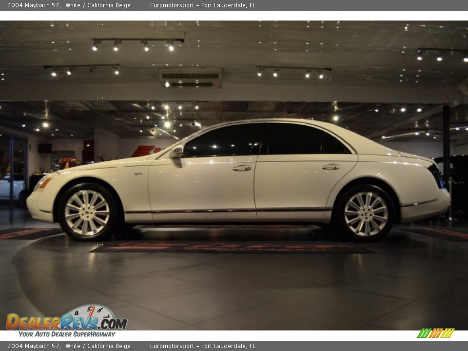 2004 Maybach 57 White / California Beige Photo #12