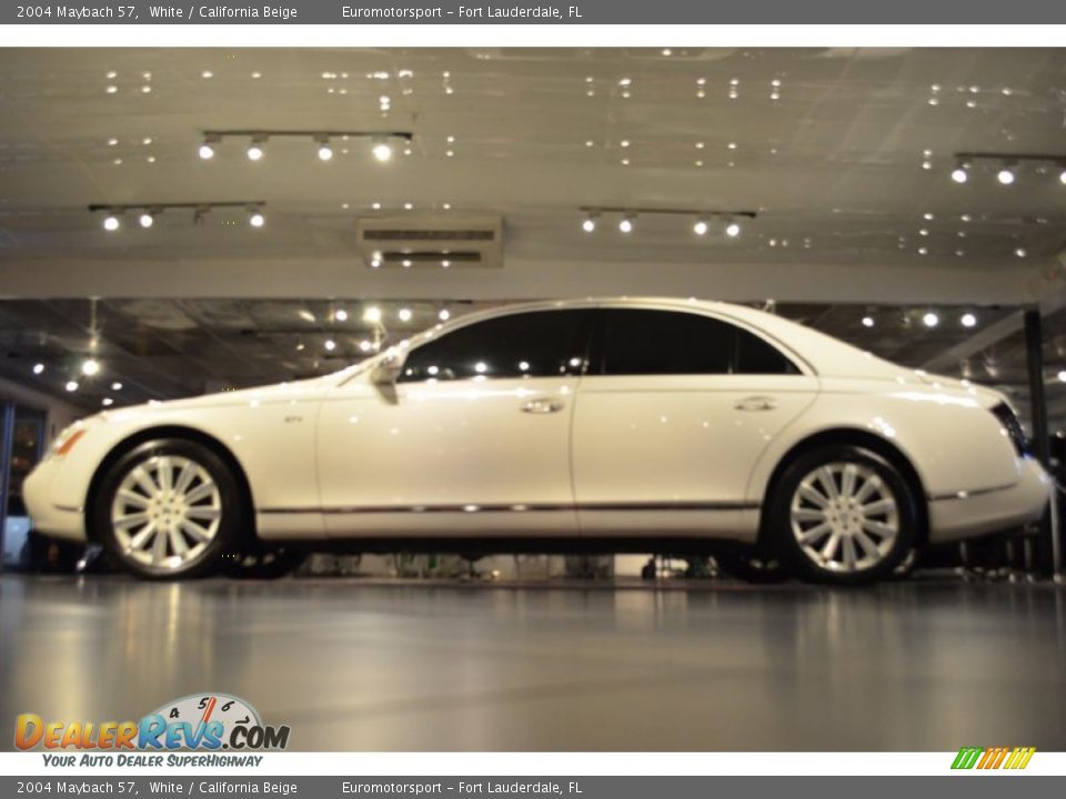 2004 Maybach 57 White / California Beige Photo #13