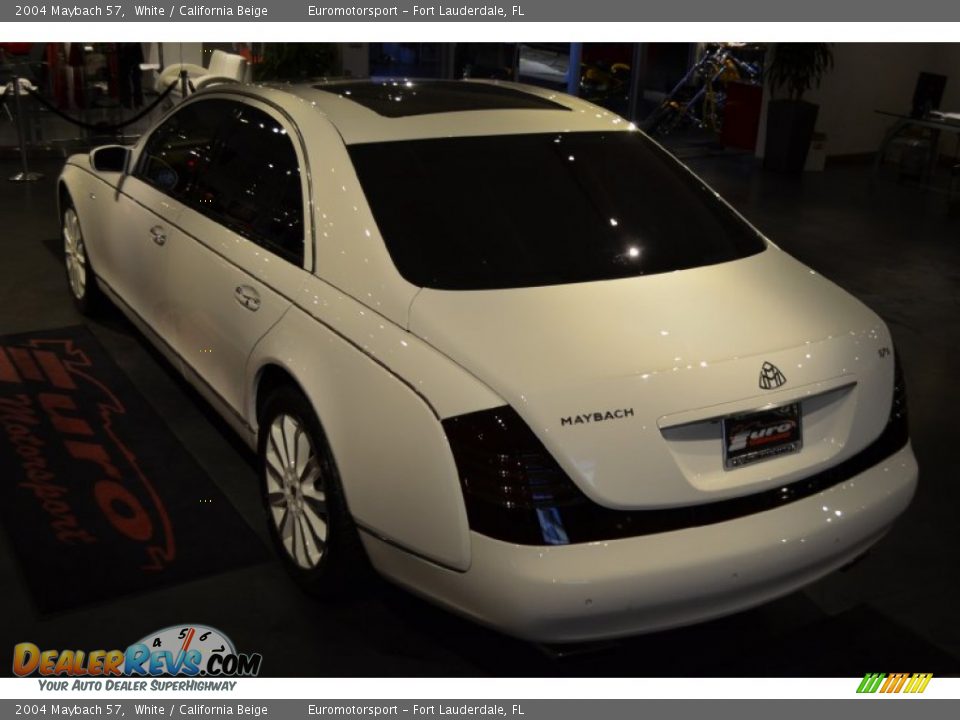 2004 Maybach 57 White / California Beige Photo #14