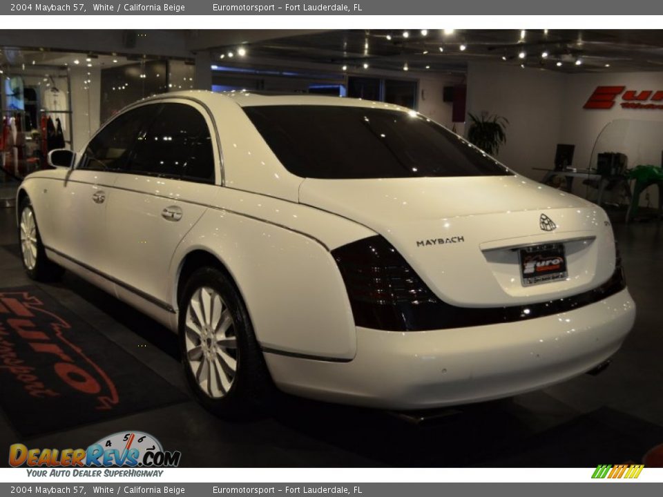 2004 Maybach 57 White / California Beige Photo #15