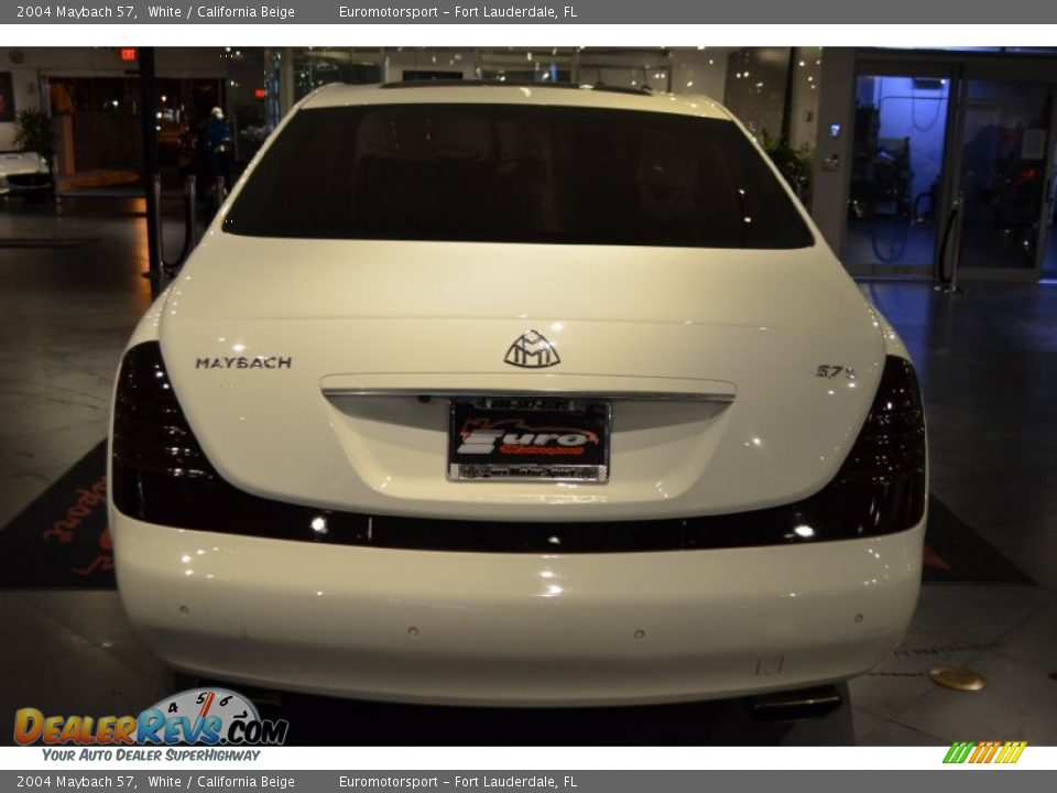 2004 Maybach 57 White / California Beige Photo #17