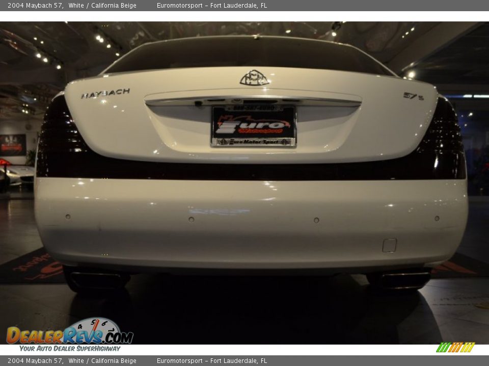 2004 Maybach 57 White / California Beige Photo #18