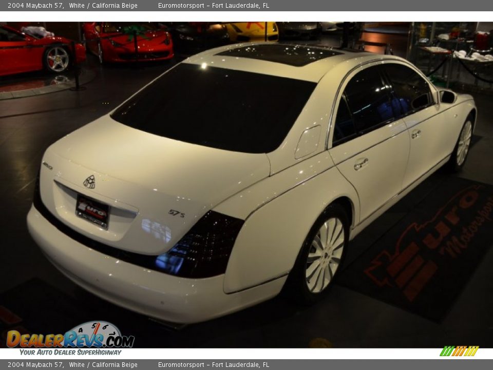 2004 Maybach 57 White / California Beige Photo #20